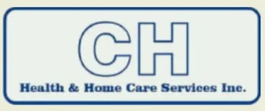 Logo featuring the letters 'CH' above the text 'Health & Home Care Services Inc.' displayed in a rectangular format with a blue border.