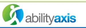 Logo featuring the text 'abilityaxis' with a stylized green and blue figure in motion, representing inclusivity and empowerment. This image supports the theme of accessibility and helpful resources.