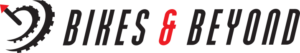 Logo of Bikes & Beyond featuring a stylized bicycle design and the brand name in bold letters.