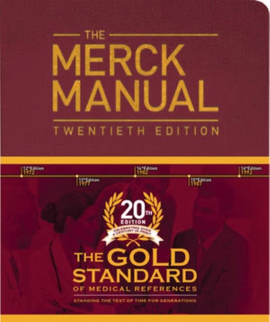Front cover of 'The Merck Manual' book