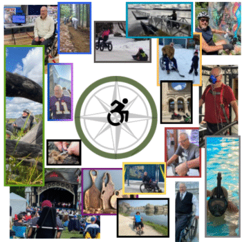 Blue Minimalist Compass Navigation Logo - 3